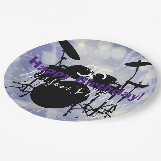 Drummer Birthday Paper Bord HAMbWG (Gekanteld)