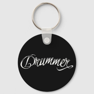 Drummer Black Sleutelhanger