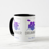 Drummer Born To Be voor percussionistisch bandlid Mok (Voorkant links)