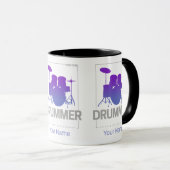 Drummer Born To Be voor percussionistisch bandlid Mok (Voorkant rechts)