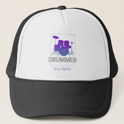 Drummer Born To Be voor percussionistisch bandlid Trucker Pet (Voorkant)