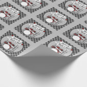 Drummer Born to Rock & Roll Drum Musician Gift Wra Cadeaupapier (Hoek)