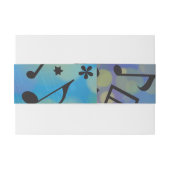 Drummer Boy Bar Bat Mitzvah Envelope Wrap Band Uitnodigingen Wikkel (Achterkant Voorbeeld)