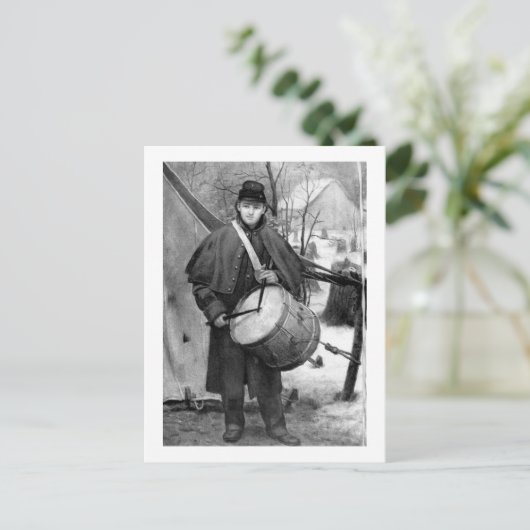 Drummer Boy Briefkaart (Staand voorkant)