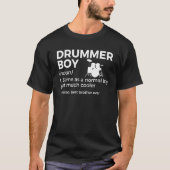 Drummer Boy Definition Drumming Percussionist Brot T-shirt (Voorkant)