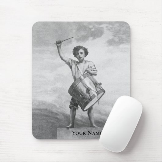 Drummer Boy Drum Art Musician Muismat (Met muis)