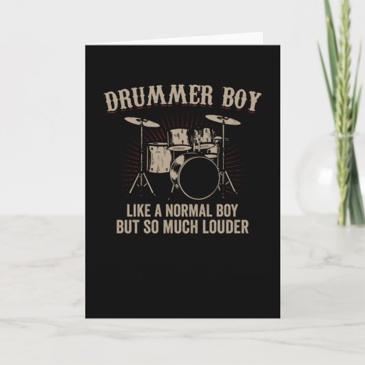 Drummer Boy | Drums Drummer Gift Kaart (Voorkant)