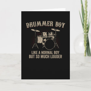 Drummer Boy   Drums Drummer Gift Kaart