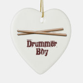 Drummer Boy Drumsticks  siermiddel Keramisch Ornament (Rechts)