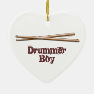 Drummer Boy Drumsticks  siermiddel Keramisch Ornament