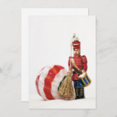 Drummer Boy en kerstbal Feestdagenkaart (Voorkant / Achterkant)