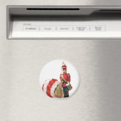 Drummer Boy en kerstbal Magneet (Insitu (Vaatwasser))