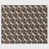 Drummer Boy met Baby Jesus in een kribbe Cadeaupapier (Vlak)