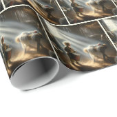 Drummer Boy met Baby Jesus in een kribbe Cadeaupapier (Rol Hoek)