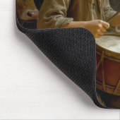 Drummer Boy met Baby Jesus in een kribbe Muismat (Hoek)