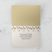 Drummer Boy speelt drumstel voor Baby in Manger Kaart (Binnen)