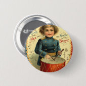 Drummer Boy Ster Rood Wit Blauw Ronde Button 5,7 Cm (Voorkant /achterkant)