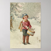 Drummer Boy | Vintage kerst Poster (Voorkant)
