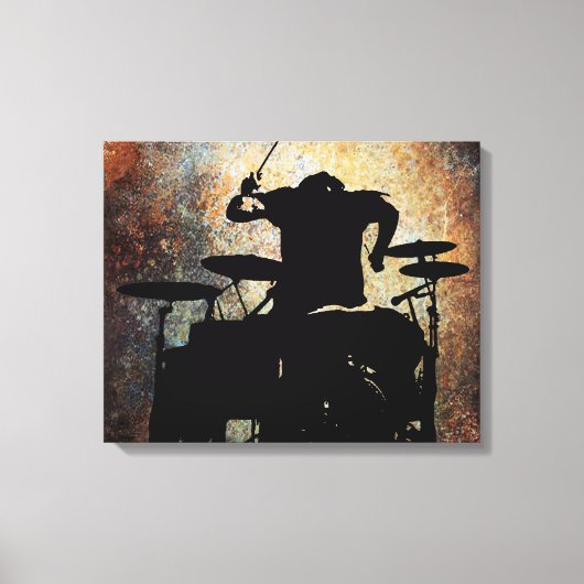 Drummer canvas 2, Copyright Karen J Williams Afdruk (Voorkant)