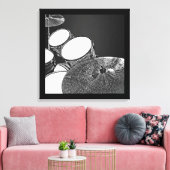 Drummer Canvas Drum Kit met Crash Square Art (Insitu (Woonkamer))