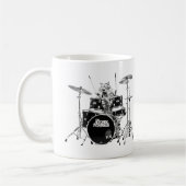 Drummer Cat of the Atomic Nyanckos Koffiemok (Links)