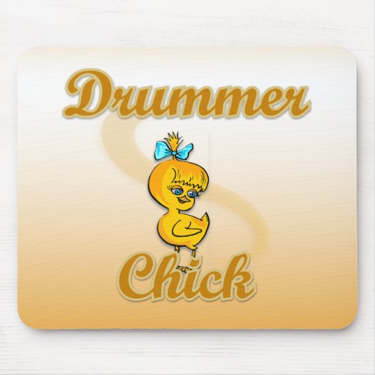Drummer Chick Muismat (Voorkant)