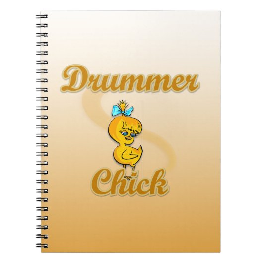 Drummer Chick Notitieboek (Voorkant)