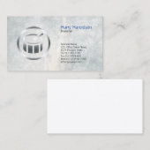 Drummer Chrome Drum Icon Visitekaartje (Voorkant / Achterkant)