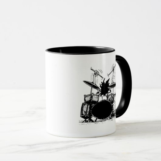 Drummer Coffee Mok (Voorkant rechts)