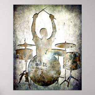 Drummer, Copyright Karen J Williams Poster