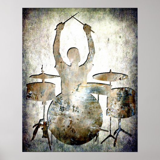 Drummer, Copyright Karen J Williams Poster (Voorkant)