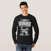 Drummer Created to Worship Christian Faith T-shirt (Voorkant volledig)