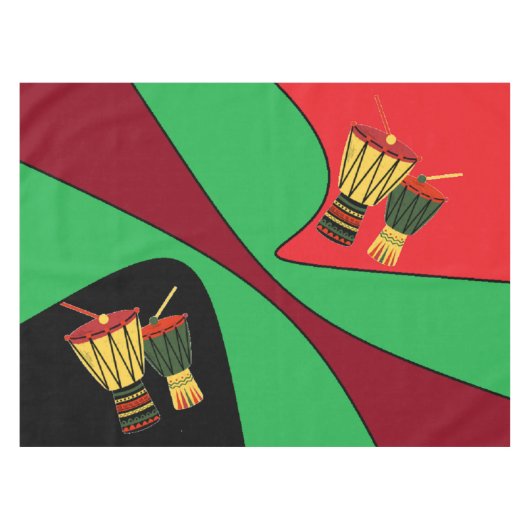 Drummer Custom Cotton Tablecloth, 52 x 70 inch Tafelkleed (Voorkant (Horizontaal))