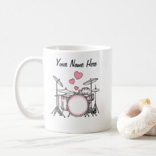 Drummer Custom Wedding Mok Muziekdocent Musicus