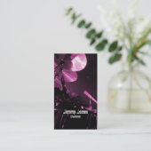 Drummer Cymbals en Toms Magenta Visitekaartje (Staand voorkant)