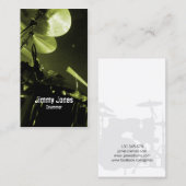 Drummer Cymbals en Toms Ochre Visitekaartje (Voorkant / Achterkant)