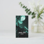 Drummer Cymbals en Toms Turquoise Visitekaartje (Staand voorkant)