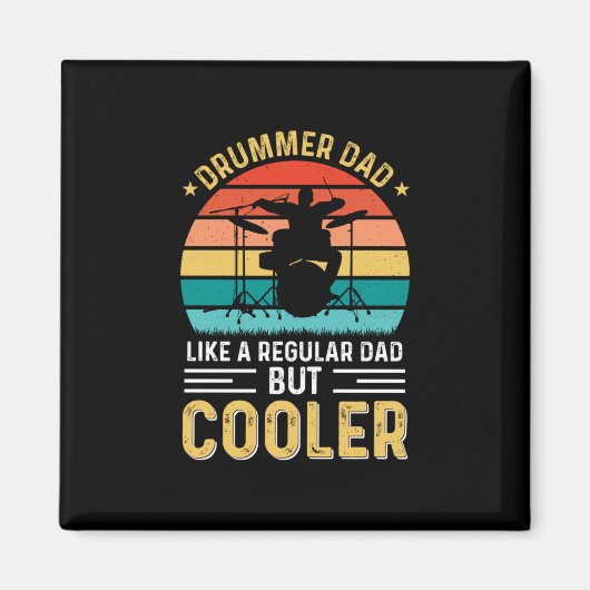 Drummer Dad Magneet (Voorkant)
