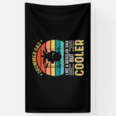 Drummer Dad Spandoek (Verticaal)