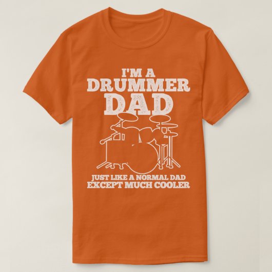 Drummer Dad T-shirt (Design voorkant)