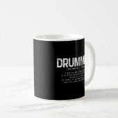 Drummer Definitie Drummen Drummer Koffiemok (Voorkant rechts)