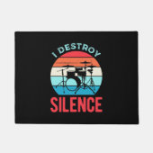 Drummer Destroy Silence Deurmat (Voorkant)