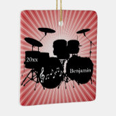 Drummer Drum Set Design Ornament (Rechts)