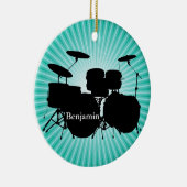 Drummer Drum Set Design Ornament (Rechts)