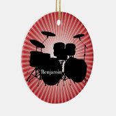 Drummer Drum Set Design Ornament (Rechts)