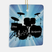 Drummer Drum Set Design Ornament (Rechts)