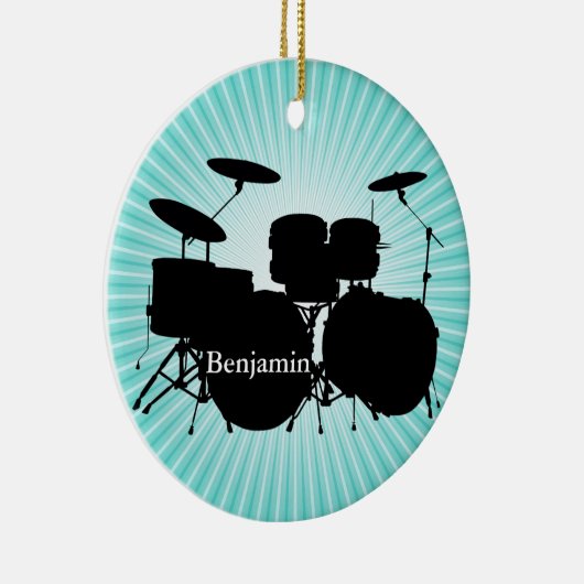 Drummer Drum Set Design Ornament (Rechts)