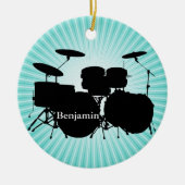 Drummer Drum Set Design Ornament (Voorkant)