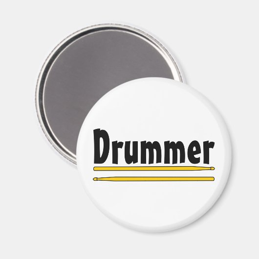 drummer drum sticks magneet (Voorkant / Achterkant)