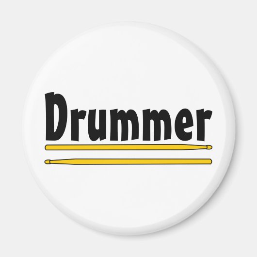 drummer drum sticks magneet (Voorkant)